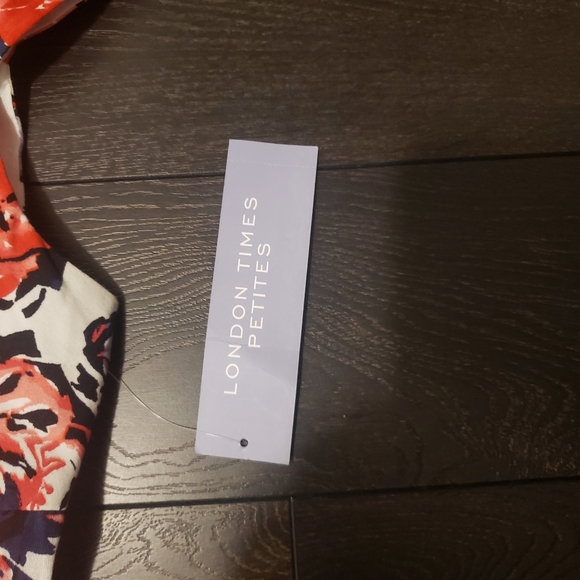 London Times Petite Coral Dress - Picture 5 of 15